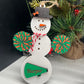 Personalized Cheerleading Snowman Ornament, Christmas Snowman Ornament, Sports Ornament, Gift for Coach/kids, Cheer Gift, Custom Cheer Gift