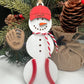 Personalized Baseball Snowman Ornament, Gift for Coach, Softball Gift, Baseball Ornament, Christmas Tree Decor, Snowman Ornament, Coach/kids