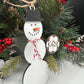 Personalized Soccer Snowman Ornament, Gift for Coaches, Gift for Teams, Soccer Ornament, Snowman Ornament, Christmas Tree Decor, Soccer Gift
