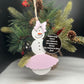Ballet/Dancer Teacher Snowman Ornament, Teacher Ornament, Christmas Ornament, Gift for Her, Gift for Teacher, Personalized Ballet Teacher
