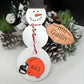Personalized Football Snowman Ornament, Football Christmas Ornament, Gift for Coaches, Christmas Tree Decor, Sports Ornament, Custom Snowman