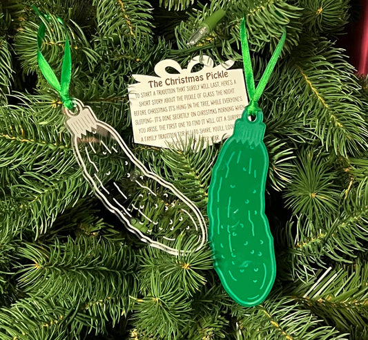 The Christmas Tree Pickle Ornament, German Tradition, Pickle Ornament, Christmas Ornament Game, Christmas Tree Game, Pickle Ornament Game