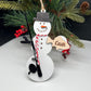 Personalized Fishing Snowman Ornament, Kids Christmas Ornament, Fishing Ornament, Gift for him, Fishing Gift, Sports Ornament, Holiday Decor