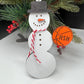 Personalized Basketball Snowman Ornament, Sports Ornament, Gift for Coach, Gift for Him, Gift for Kids, Basketball Gifts, Christmas Ornament