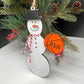 Personalized Basketball Snowman Ornament, Sports Ornament, Gift for Coach, Gift for Him, Gift for Kids, Basketball Gifts, Christmas Ornament