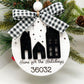 Zip Code Ornament, Home for the Holidays Gift, New Home Gift, Newlywed Gifts, Personalized Custom Zip Code Christmas Ornament Tree Decor