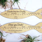 Personalized Fish Ruler, Father's Day, Fish Ruler Sign, Gift for Dad, Fishing Sign, Wooden Fish Ruler, Fish Measurement Sign for him