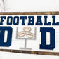 Personalized Football Sign, Father's Day 2025, Gift for him, First Father's Day, Gift for Grandparent, Sports Sign, Custom Sports Frame Dad