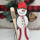 Personalized Baseball Snowman Ornament with Bat, Gift for Coach, Softball Gift, Custom Baseball Gift, Christmas Tree Decor, Snowman Ornament