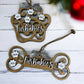 Personalized Pet Christmas Ornaments, Dog Bone Ornament, Paw Print Ornament, Gift for Friend/Her/Him, Animal Lover Christmas Gift Ideas