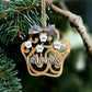 Personalized Pet Christmas Ornaments, Dog Bone Ornament, Paw Print Ornament, Gift for Friend/Her/Him, Animal Lover Christmas Gift Ideas