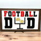 Personalized Football Sign, Father's Day 2025, Gift for him, First Father's Day, Gift for Grandparent, Sports Sign, Custom Sports Frame Dad