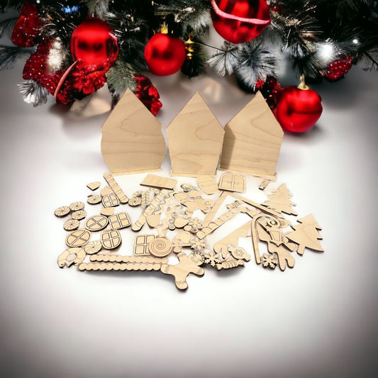DIY Gingerbread House Paint Kit, Activities for Kids, Holiday Craft Kits, DIY Painting Kits, Family Craft Holiday Kits, Kid Friendly Crafts