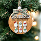 Grandkids Melt My/Our Heart Custom Snowman Ornament, Grandkids Ornament, Gift for Grandparents,Christmas Ornament, Grandparent keepsake 2024