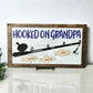 2025 Hooked On Custom Fishing Frame, Wood Fishing Sign, Gift for Him, Gift for Her, Fishing Gift, Sports Sign, Grandparent Gift, Unique Gift