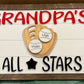 Personalized Baseball Softball Sign, Father's Day 2025, Sports Frame, Gift for Him, Home Run Sign, All Stars Sign, Custom Sports Signs