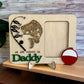 Custom Fishing Frame For Dad/Grandpa, Hooked on Daddy Gift, Father's Day Gift for Dad/Grandpa,Gift for Dad,Personalized Gift Ideas from Kids