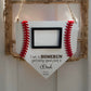Personalized Baseball Frame, Fathers Day 2025, Hanging Baseball Frame, Gift for Him, Gift for Grandparent, Coach Gift, Sports Frame, HomeRun