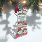 Personalized Elf Ladder Ornament, Grandparent Ornament, 2024 Christmas Ornament, Custom Family Ornament, Children Ornament, Tree Ornament