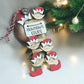 Personalized Elf Ladder Ornament, Grandparent Ornament, 2024 Christmas Ornament, Custom Family Ornament, Children Ornament, Tree Ornament