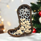 Personalized Shaker Boot Ornament, Family Name Gifts, Christmas Animal Ornament, Cowboy Hat Ornament, Western Ornament, Car Decor, Farm Gift