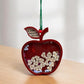Personalized Teacher Shaker Apple, Back to school, Gift from Student, Christmas Ornament, End of school gift, Gift for Teacher, Class Gift