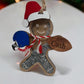 Personalized Football Gingerbread Man Ornament, Sports Christmas Ornament Tree Decor, Gift for Son/Daughter/Coach, Football Ornament/Gift