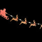 Santa sleigh garland, Reindeer garland, Christmas Mantel Decor, Holiday wood garland, Santa reindeer garland, Farmhouse Christmas decor