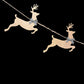 Santa sleigh garland, Reindeer garland, Christmas Mantel Decor, Holiday wood garland, Santa reindeer garland, Farmhouse Christmas decor