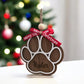 Personalized Paw Print Ornament, Pet Name Ornament, Dog Ornament, Engraved Paw Ornament, Pet Keepsake, Custom Pet Lover Gift,Christmas Decor