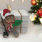 Personalized Gingerbread Fishing Ornament, Gift for her/him, Fisherman Gift, Christmas Ornament for Kids, Shaker Ornament, Sports Ornament