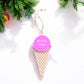 Personalized Ice Cream Cone Ornament, Children's Ornament, 2024 Christmas Ornament, Unique Christmas, Winter Wonderland/Candy Christmas