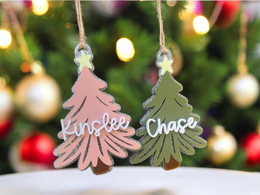 Personalized Christmas Tree Ornament, Name Ornament, Family Ornament, Name Ornament, 2024 Christmas ornament, Keepsake Ornament,Initial Gift