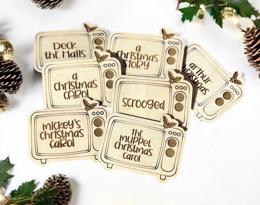 Christmas Movie Tokens, Christmas Countdown, Movie Bucket list, Advent Calendar tokens,Family Activity, Fun for kids, Christmas Elf idea