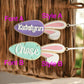 Personalized Easter Basket Gifts, Bunny Gift Tag, Initial Name Tag, Kids Easter Basket Gift Ideas, Easter for Kids, Spring Easter Decor