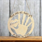 Personalized Handprint Sign, Father's Day Gift, Mother's Day Gift, DIY Handprint sign, Grandparents Gift, Handprint Keepsake, Nursery Decor