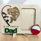 Custom Fishing Frame For Dad/Grandpa, Hooked on Daddy Gift, Father's Day Gift for Dad/Grandpa,Gift for Dad,Personalized Gift Ideas from Kids