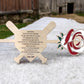 Personalized Wood Baseball Rose, Unique Gift for Parents, Baseball Gift Ideas, Gift for Her, Gift for Him, Baseball Plate and Rose, Keepsake