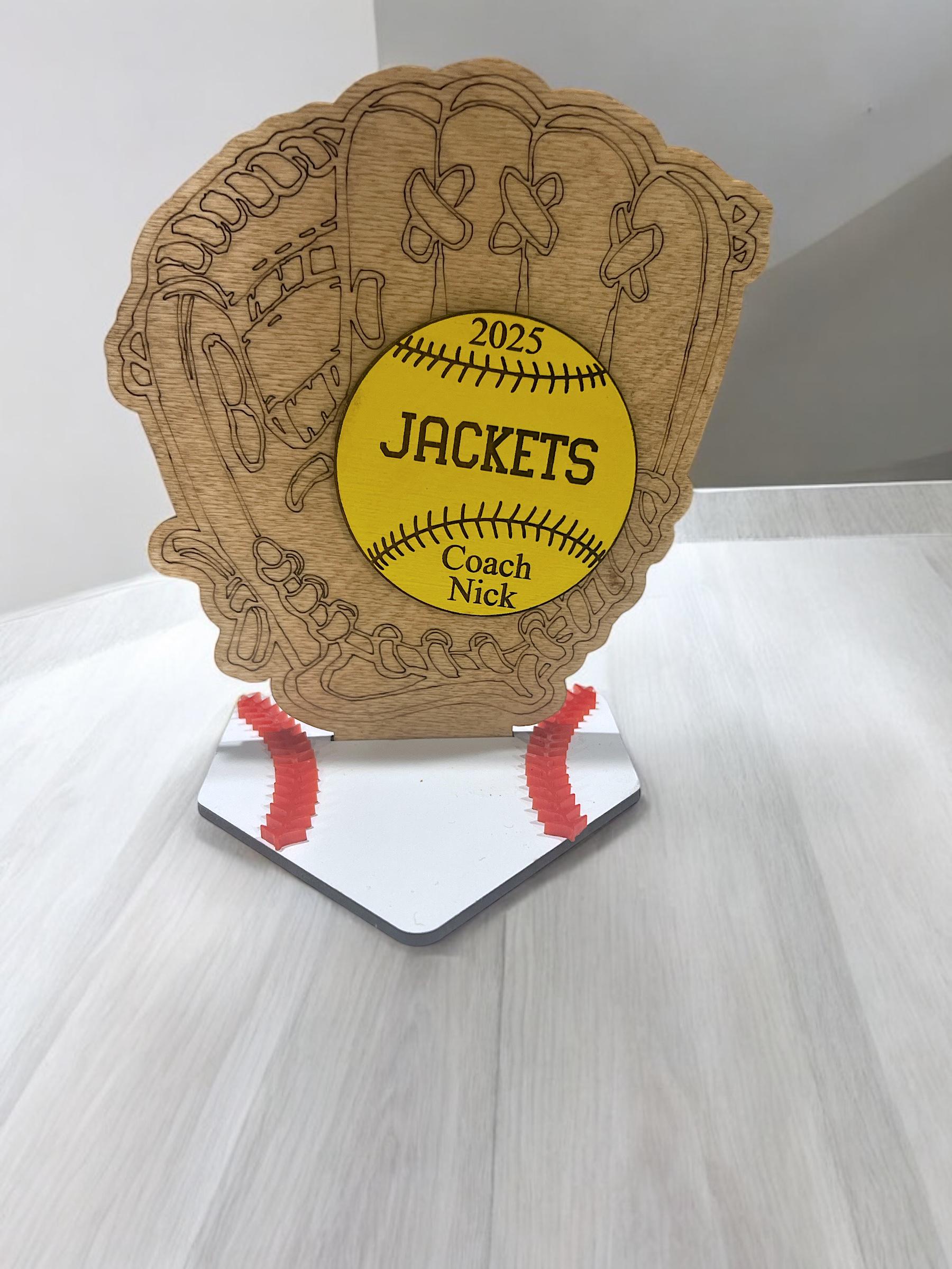 Custom Baseball Sign, Baseball Trophy, Softball Trophy, Personalized Baseball/Softball Gifts, End of Season Awards,Baseball Decor,Coach Gift