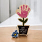 Personalized Flowerpot Handprint Sign, Mother's Day/Father's Day Sign, Gift for Grandparents, Baby Shower Keepsake, Teacher's Gift