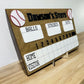 Personalized Baseball Sign, Stat Sign, Baseball Gift, Softball Sign, Coach's Gift, Sports Sign, Nursery Decor, Gift for Him, Gift for Her