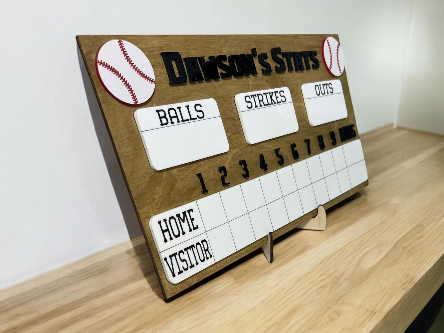 Personalized Baseball Sign, Stat Sign, Baseball Gift, Softball Sign, Coach's Gift, Sports Sign, Nursery Decor, Gift for Him, Gift for Her
