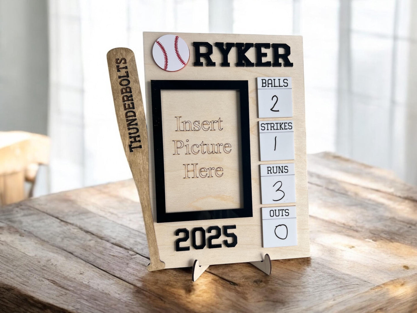 Personalized Baseball/Softball Frame, Custom Baseball/Softball Frame, Sports Frame, Baseball Gifts, Softball Gift, Sports Frame Decor
