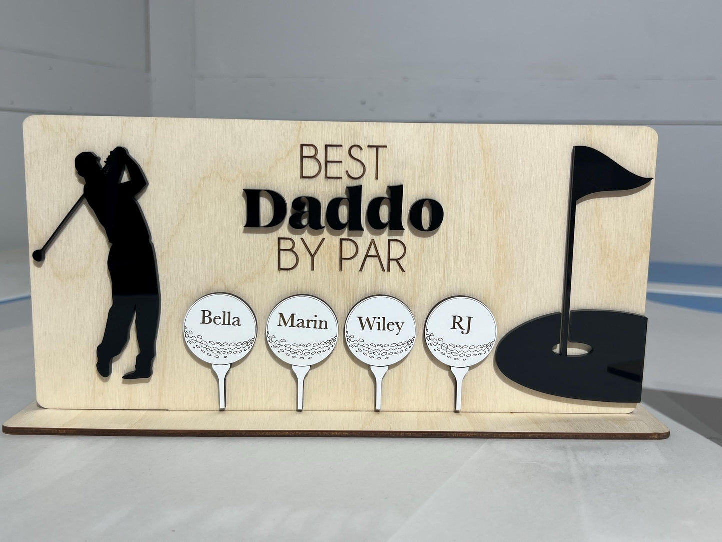 Personalized Golf Sign for Father's Day, Gift for Him, Gift for Grandparent, Sports Sign, Father's Day 2025, Wooden Golf Sign, Par Sign