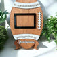 Personalized Football Frame, Father's Day 2025, Sports Photo Frame, Gift for Him/Her, Grandparents Gift, Custom Wood Frame, Birthday Gift