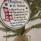 Christmas in Heaven Ornament, Grief Ornament, Loss Ornament, In Memory Of, Always in our hearts ornament, Christmas Tree Decor,2022 Ornament