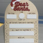 Dear Santa Board Sign, Picture Prop, Christmas Eve/List Board, Letter to Santa, Custom Christmas Eve Santa Sign, Kids Christmas Letter