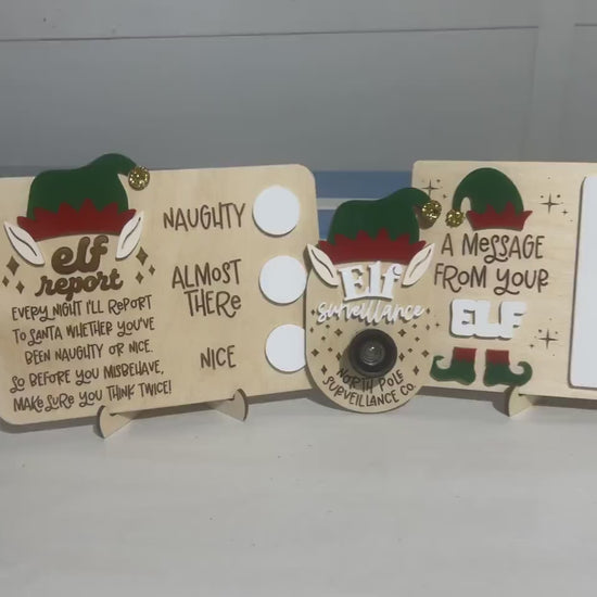 Custom Elf Activity Bundle Props, Elf/Santa Christmas Cam, Naughty or Nice Board, Message from Elf, Personalized Kids Christmas Fun, Decor