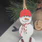 Personalized Baseball Snowman Ornament, Gift for Coach, Softball Gift, Baseball Ornament, Christmas Tree Decor, Snowman Ornament, Coach/kids