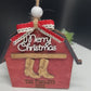 Personalized Boot/Barn Ornament, Farm Ornament, Custom Family Ornament, Christmas Ornament, Personalized Stocking Ornament, Family Name Gift